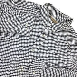 Duluth Trading Wrinklefighter Checkered Button Down Shirt Mens Large Career Work